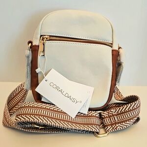 Coral Daisy Crossbody Bag